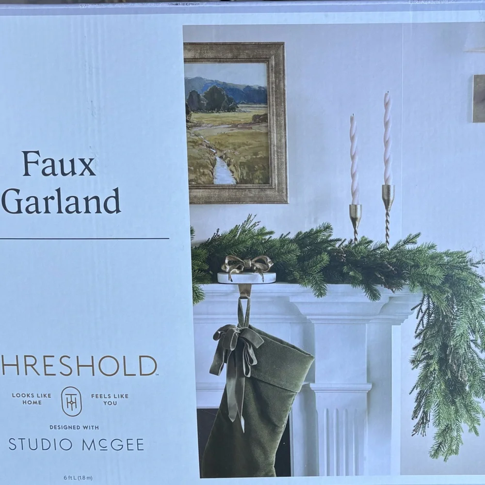 STUDIO MCGEE NWT Faux pine Garland -72”